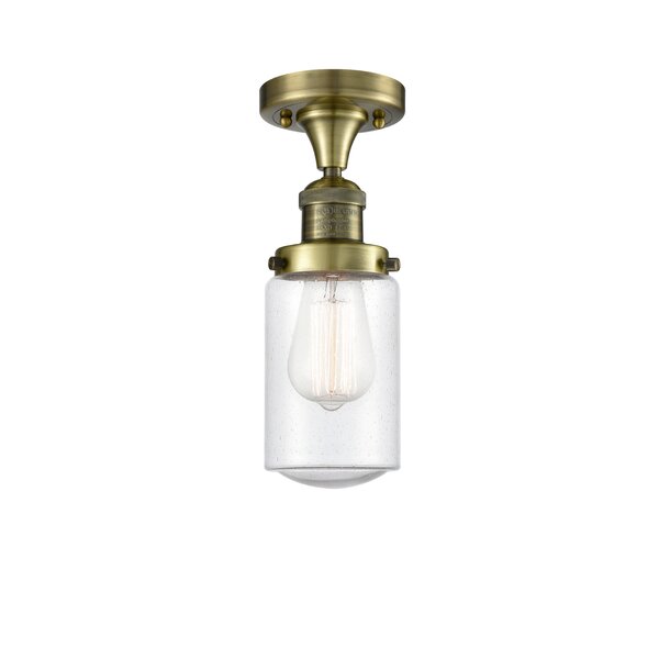 Breakwater Bay Saroyan Glass Semi Flush Mount Wayfair